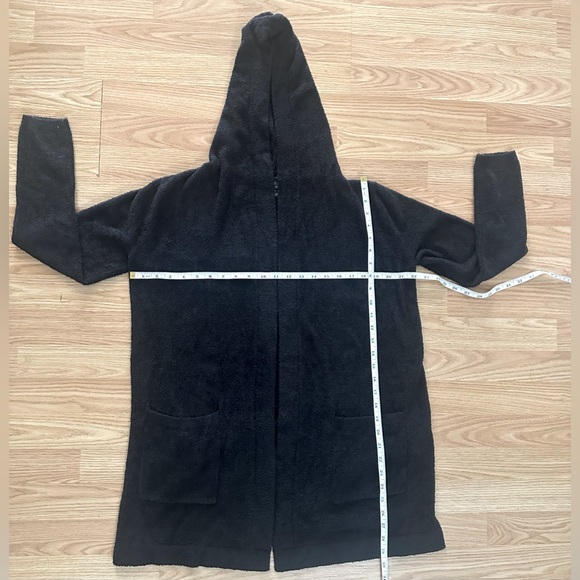 Barefoot Dreams Cozy Chic Lite Hooded Open Front Cardi - Picture 6 of 10